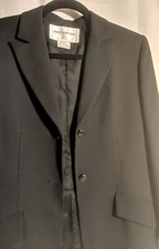 Jones New York Suit Blazer Suit Jacket 2 Button Office career Work 6P Black