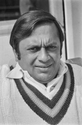 E A S Prasanna of the Indian cricket team during tour 1974 OLD PHOTO