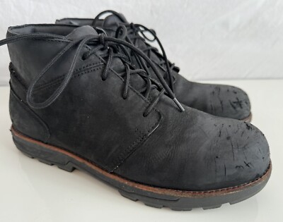 Worx By Red Wings 5407 Mens Size 10.5 Brown Work Boots Slip Resistant Outdoors Worx By Red Wing #5407 Mens Black Leather Steel Toe Chukka  main image 2