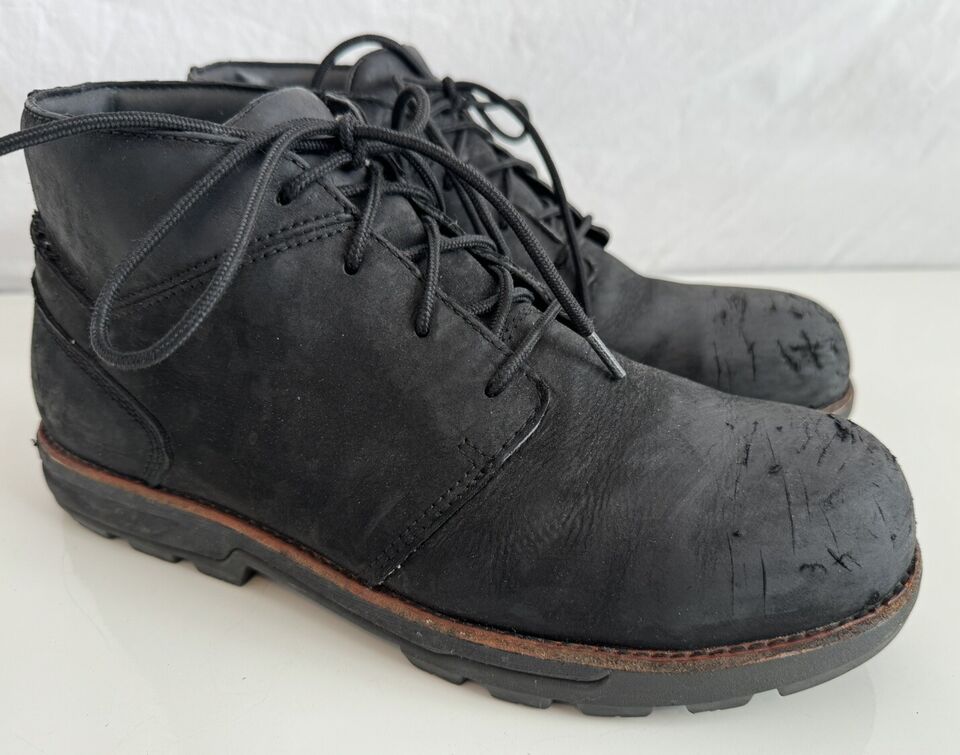 Worx By Red Wing #5407 Mens Black Leather Steel Toe Chukka Boots Size 9 ...