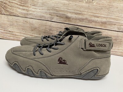 LDeck Australian Tan Boxing Shoes Mens Suede Outdoor Boots Size 40 EUC