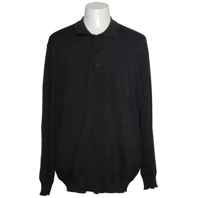 März, Strickpullover, Größe: 60, Grau, Wolle, Einfarbig, Feinstrick, Herren #tKy
