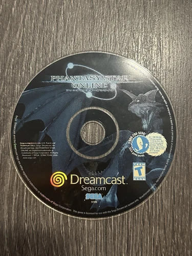 Phantasy Star Online (Sega Dreamcast, 2001) Disc Only