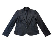 Jones New York Collection Women  s 8 Gray Stretch Blazer Career Jacket