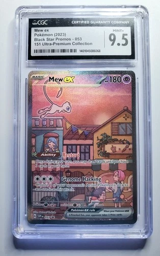 Mew ex CGC 9.5 Pokémon 151 Ultra Premium Promo 053 Black Star Holo MINT