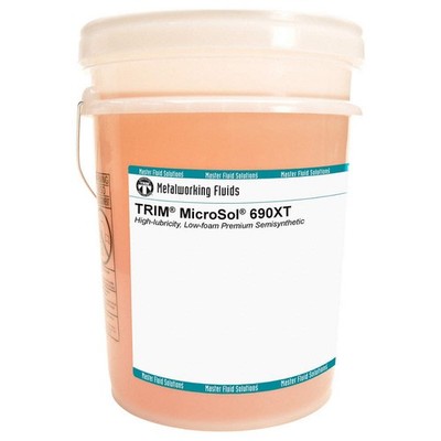 TRIM MS690XT/5 Semi-Synthetic Coolant,Amber,Pail,5 gal. 45JY85