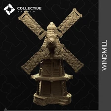 Wind Mill, Westfall, Bonegrinder's Mill | D&D Building Miniature | Collective St