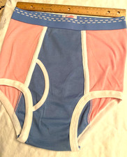 Tiger Boys XL Mens S Underwear Size 18-20 Rare Pink & Blue Thailand 022-011