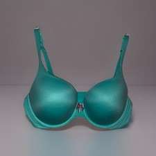 Victoria's Secret Body by Victoria Lined Perfect Coverage Bra 34D Teal New