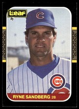 Ryne Sandberg 1987 Donruss #77 Chicago Cubs FREE SHIPPING AutographDen