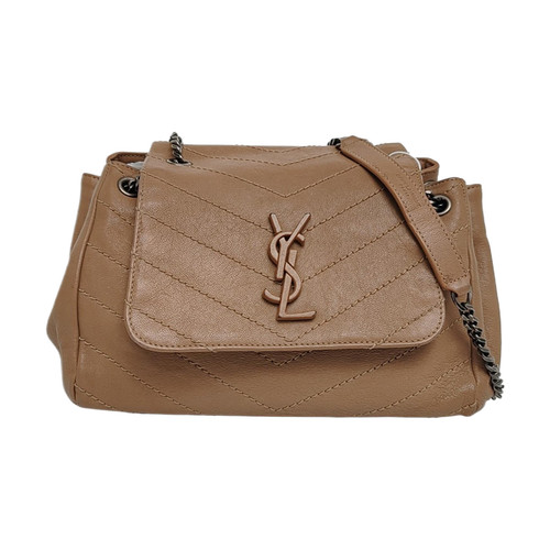 Yves Saint Laurent NOLITA Shoulder bags Suede Camel Free Shipping | Duties Paid
