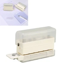Transparent 6 Hole Paper Puncher Portable Cute Style ABS Manual 