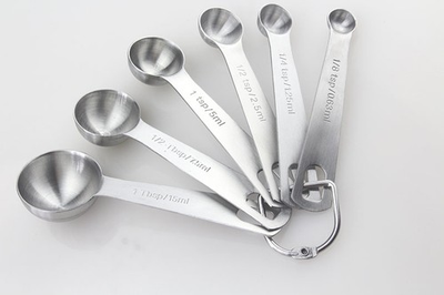 #ad 6 pcs Difference Size Stainless Steel Measuring Spoons Tea Coffee Home Cooking $5.00