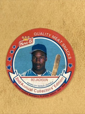 1989 King-B #11 Bo Jackson Kansas City Royals Rare Disc Card w/ Meat Sauce