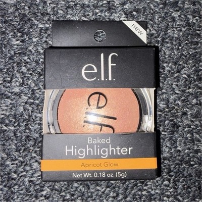 e.l.f. Baked Powder Highlighter - Apricot Glow, 0.18 oz (5 g)