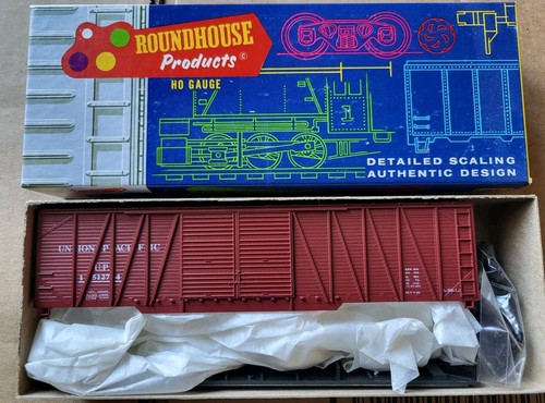 KIT DE TREN 2166 ESCALA HO Roundhouse UNION PACIFIC 50' CAJA SOPORTE COCHE PUERTAS DBL | Zustand: New