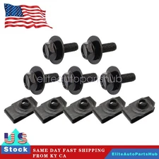 New For Nissan Body Bolts & U-nut Clips M6 Engine Undertray Splash Shield Guard