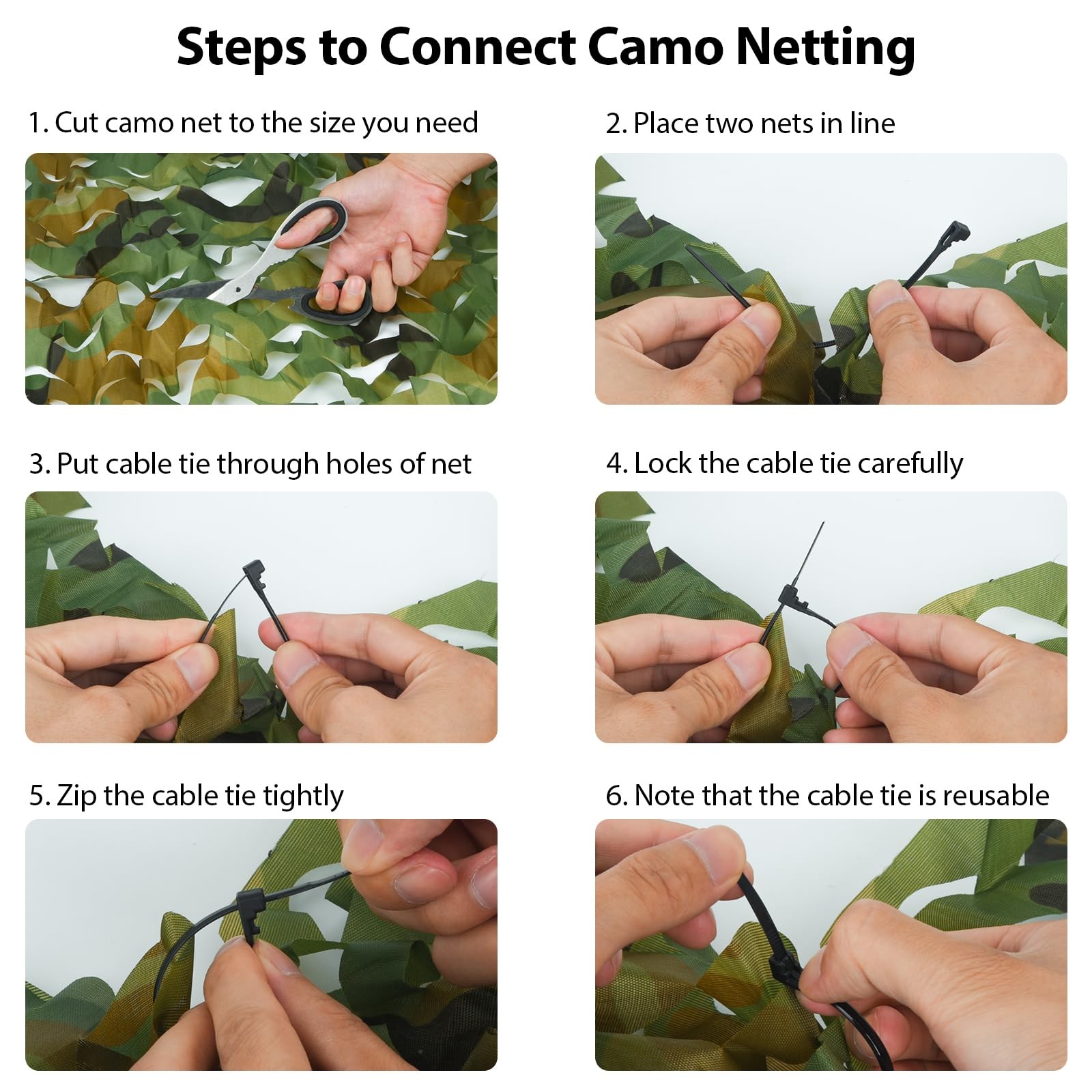 4m x 6m Camping Camouflage Netting Military Camo Sunshade Mesh Hunting Car Cover