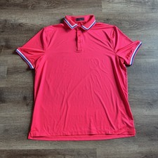 G/FORE G/Tab Essential Tech Jersey Golf Polo - Birdie Pink - Men's XL