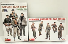 T 2X LOT 1/35 MINIART GERMAN TANK CREW KHARKOV + GERMAN ARMORED CAR CREW T