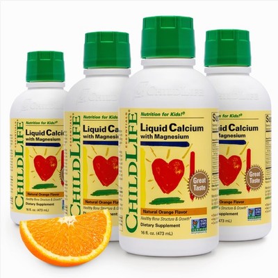 ChildLife Essentials Liquid Calcium Supplement for Kids - Baby Calcium with M...