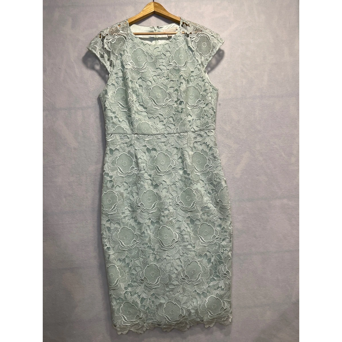 black and beige lace midi dress Rina Lace Midi Dress