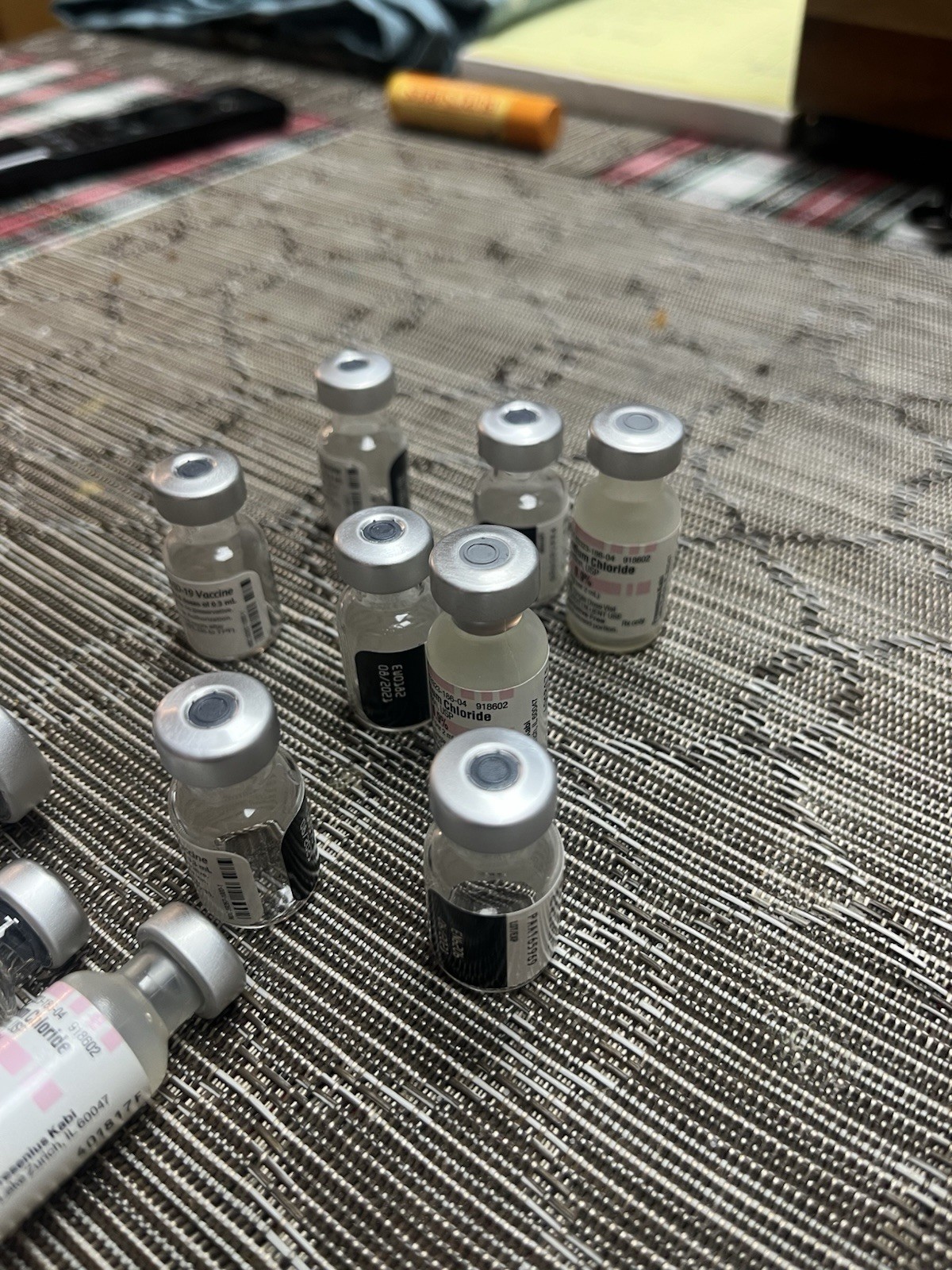 Moderna/Pfizer COVID-19 bottles lot