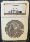 1882-S Morgan Dollar NGC Certified MS64