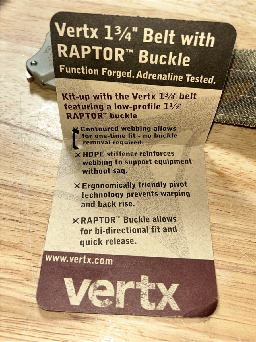 Vertx VTX9500 SOLID RAPTOR BELT L KHL Vertx Kryptek Raptor Belt
