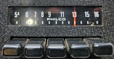 1976 Ford Philco Radio D4AA-18806 AM Untested With All Buttons Missing One Knob