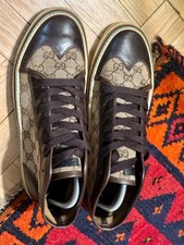 Gucci GG Wingtip High Top Sneakers 163236 Bei...