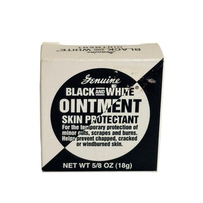 Genuine Black White Skin Protectant Ointment Travel Size 5/8 oz MINI New