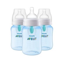 Philips Avent Anti-Colic Baby Bottle with AirFree Vent - Blue - 9oz/3pk