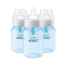 Philips Avent Anti-Colic Baby Bottle with AirFree Vent - Blue - 9oz/3pk