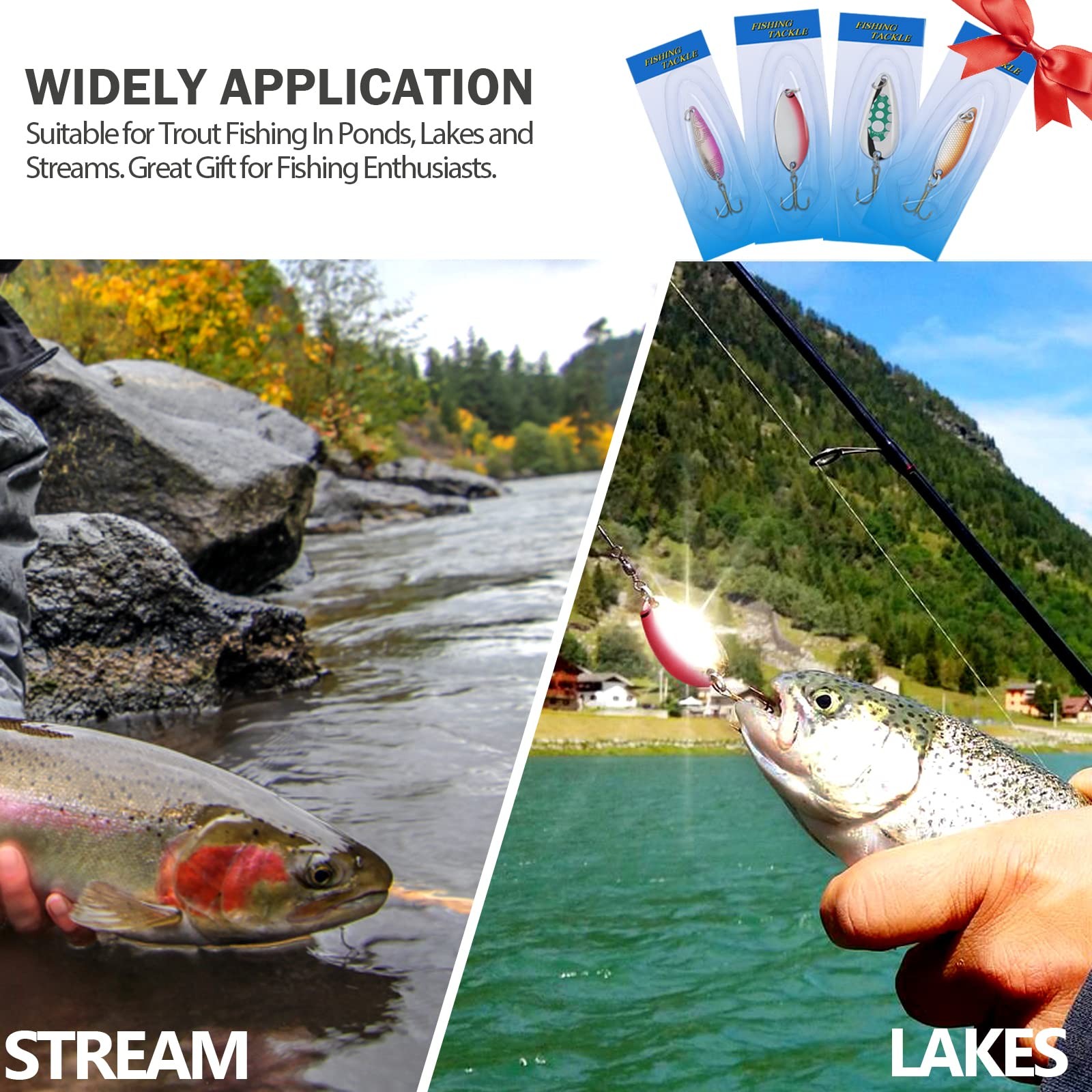 Fishing Spoons - Hard Trout & Salmon Bass Fishing Metal Lures 1/8oz to 3/10oz... - Image 7