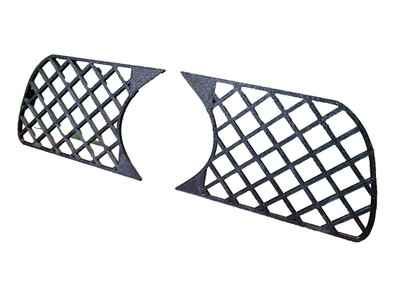BMW E46 M Sport Nebelscheinwerfergitter Set   Wabendesign Schwarz   3D Druck