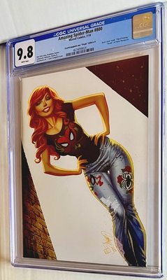 #ad Amazing Spider Man #800 CGC 9.8 2018 J Scott Campbell .com Virgin Edition B $145.00