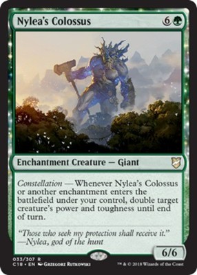 x1 Nylea's Colossus R MTG Commander 2018 M/NM, English
