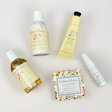 Crabtree Evelyn SUMMER HILL 5 Piece Personal Travel Set New Unused Set