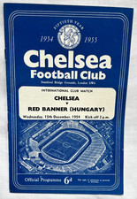 CHELSEA v Red Banner Hungary 15.12.1954/1955 - Blues Championship season