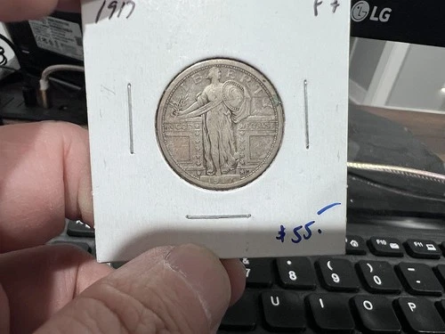 1917 25c Standing Liberty Type 1