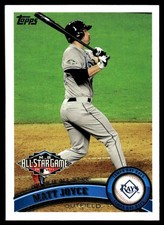 Matt Joyce 2011 Topps Update #US287 Rays MLB READ FREE SHIPPING AutographDen