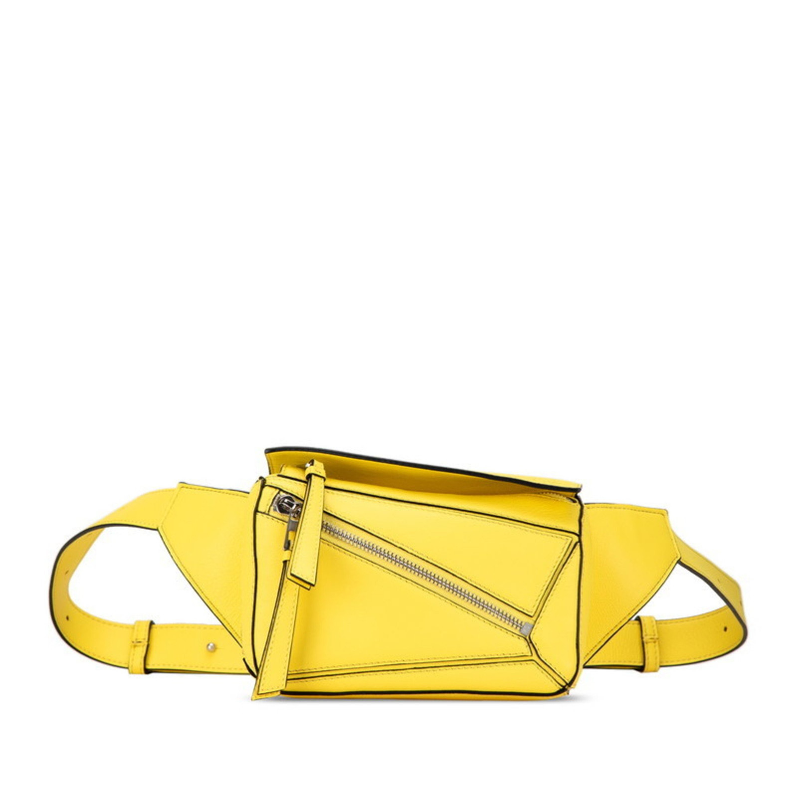 LOEWE PUZZLE BUM BAG WAIST BODY LEMON YELLOW LEATHER WOMEN'S LOEWE PUZZLE BUM BAG WAIST BODY LEMON YELLOW LEATHER WOMEN'S