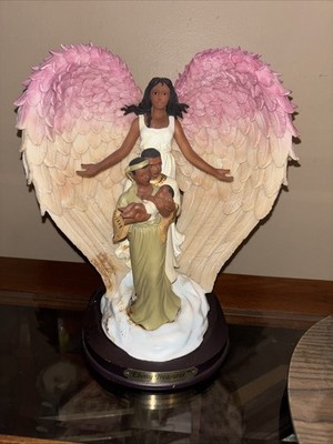 Ebony Treasures African American Angel Figurine
