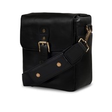 Leather Messenger Bag for Mirrorless, Instant and DSLR Cameras