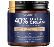 40 Urea Foot Cream with 2 Salicylic Acid for Dry Cracked Feet