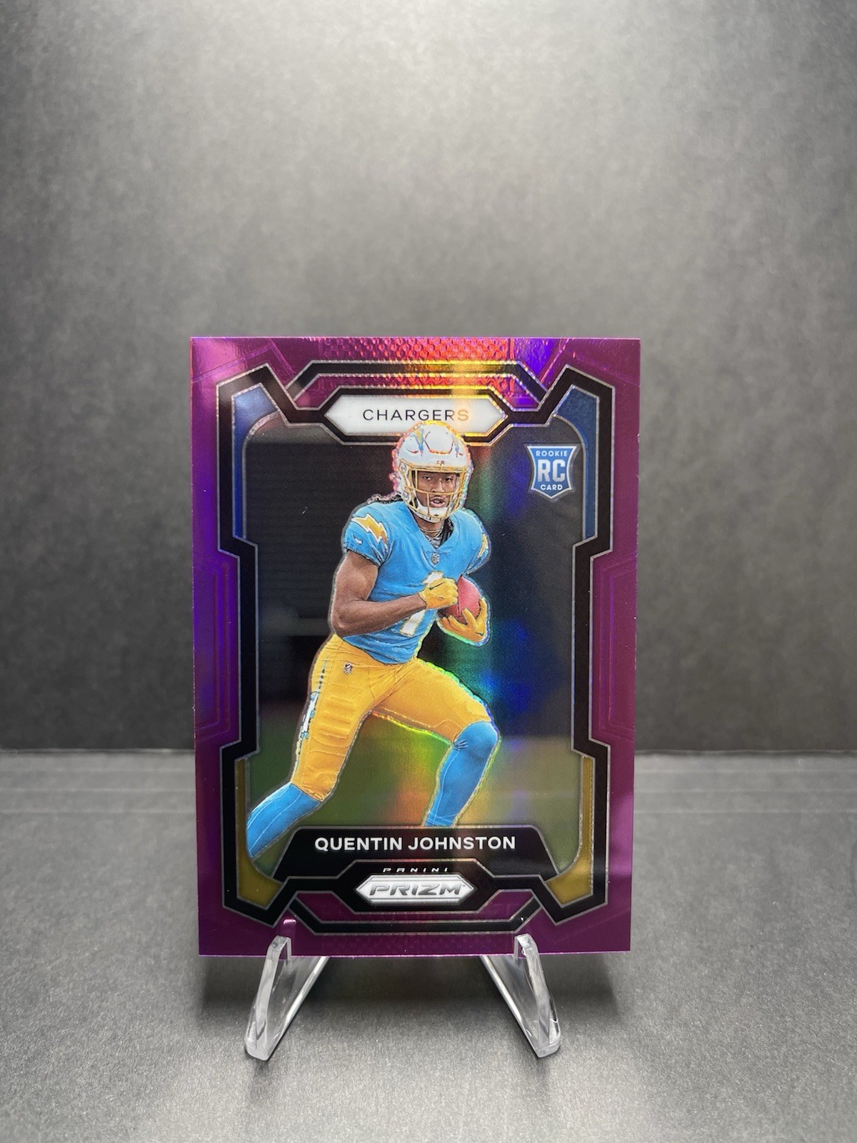 2023 Panini Prizm - Rookies Quentin Johnston #353 Purple Prizm /125 (RC)