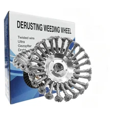 8 Inch Steel Wire Rotary Brush Cutter Trimmer Head Weeds Blade Cutter Compatible