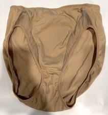 Vintage Parfage by Wacoal 64915 Hi Cut Bikini Brief Panty Size L Nude New No Tag