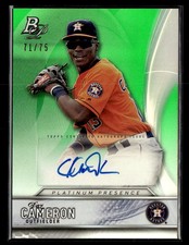 2016 Bowman Platinum Daz Cameron Platinum Presence Autographs Green /75